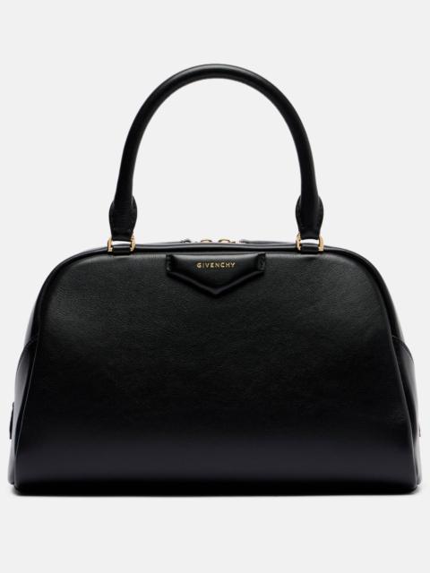 Antigona East-West Medium leather tote bag