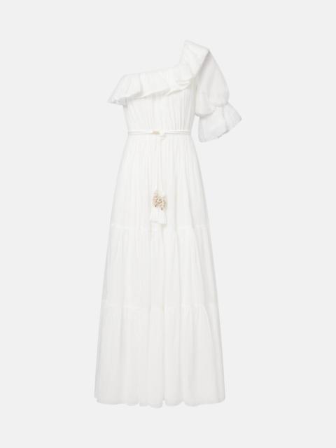 Jay ruffled cotton muslin maxi dress