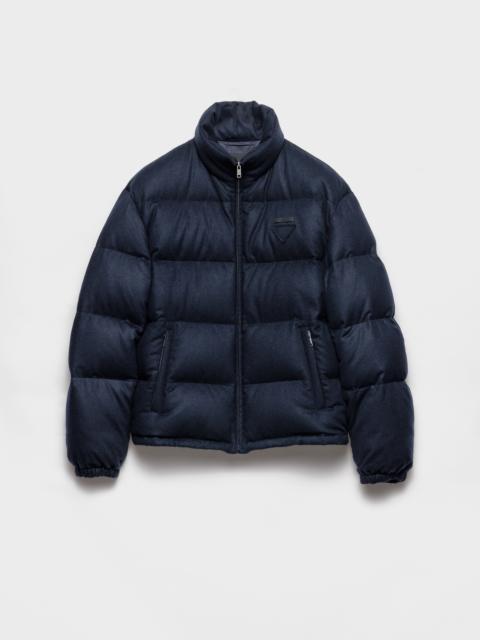 Medium-weight cashmere down jacket
