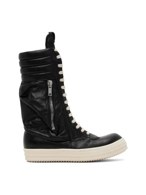 Black Temple Cargo Geobasket Sneakers
