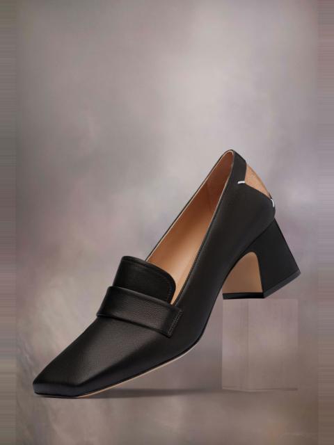 Four stitches décortiqué loafers