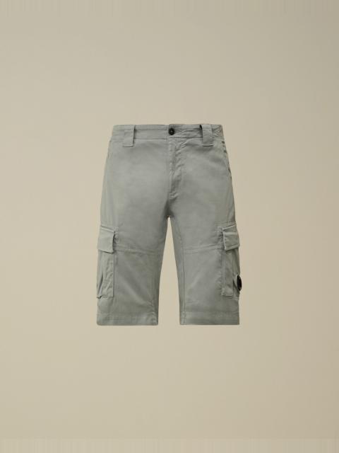 Stretch Sateen Cargo Lens Shorts