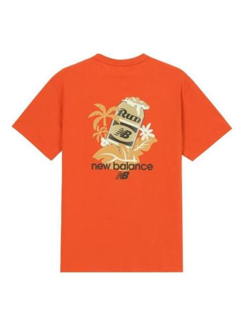 New Balance Running Graphic Logo Tee 'Orange Yellow' AMT32365-SPO