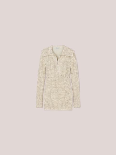 Adriane Creme Dribbled Ribbon