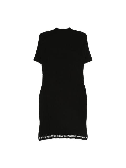 Ribbed Short Sleeve Dress