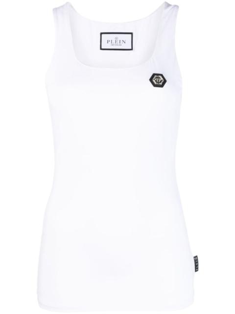 logo-patch tank top