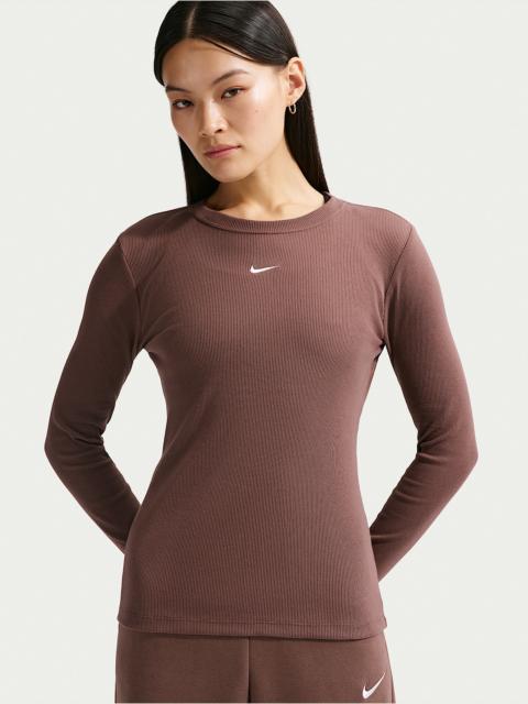 Nike Sportswear Women's Tight Long-Sleeve Ribbed T-Shirt
