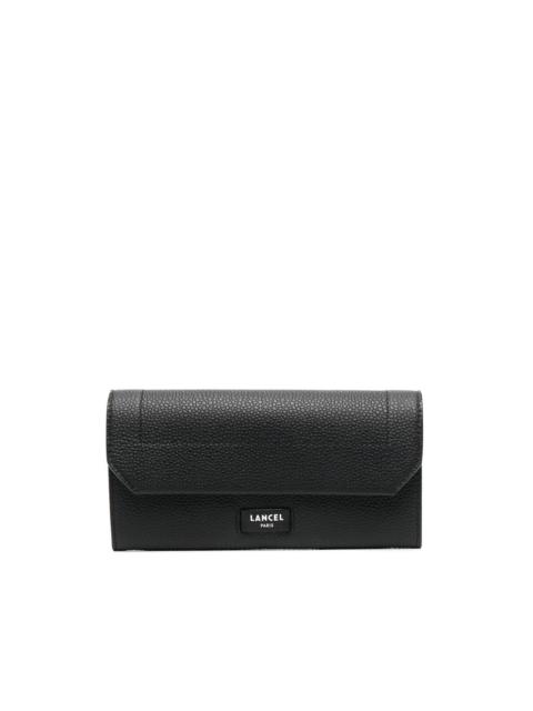 logo-patch leather wallet