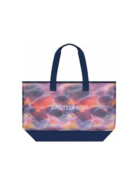 Aime Leon Dore Aqua Print Mesh Tote Bag Multicolor