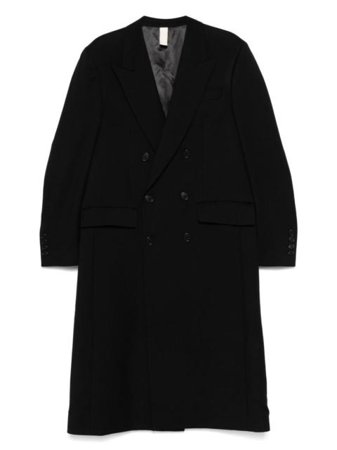 virgin wool double-breasted coat
