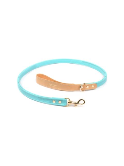 logo-stamp leather dog leash
