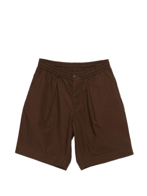 pleated elasticated shorts
