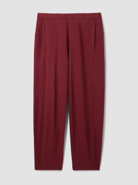 Garment-Dyed Organic Cotton Terry Lantern Pant