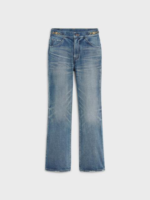 DYLAN FLARED JEANS WITH SIGNATURE IN UNION WASH DENIM