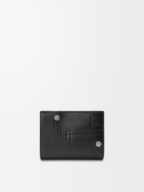 Panta compact wallet in shiny calfskin
