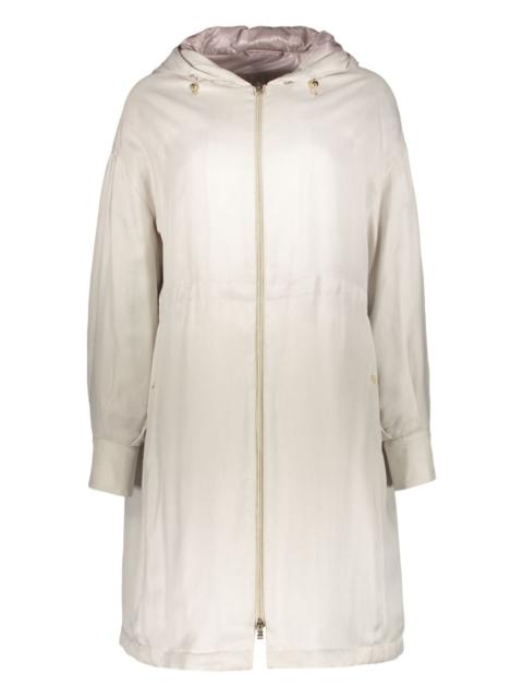 zip-up hooded coat
