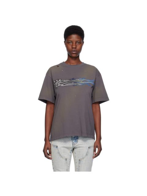 Gray Printed T-Shirt