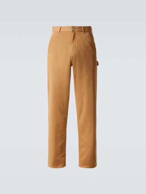 Cotton straight pants