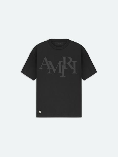 AMIRI STAGGERED LOGO TEE