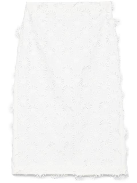 appliqué-detail midi skirt