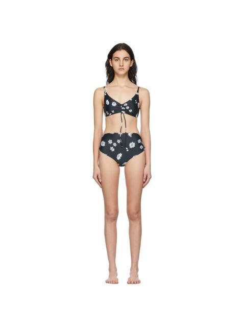 SSENSE Exclusive Black Daisy Bikini
