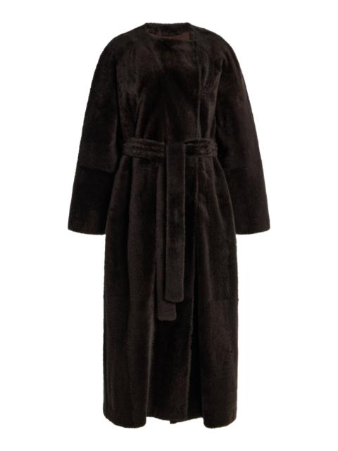 Madelina Shearling Coat brown