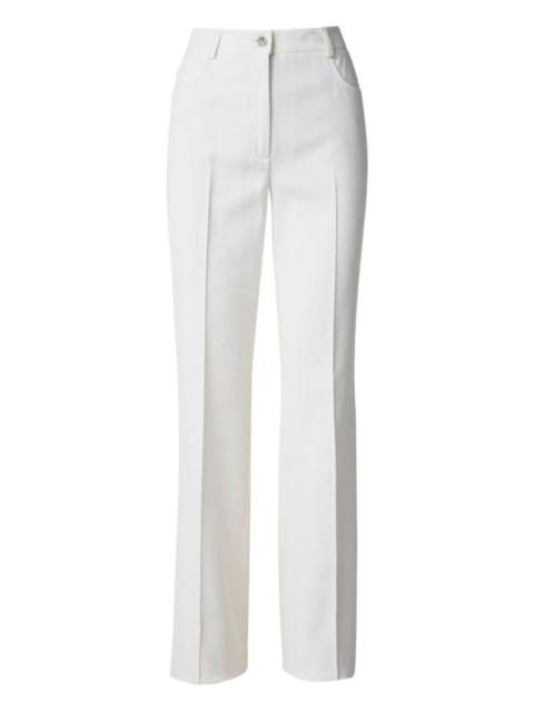 seam-detail trousers