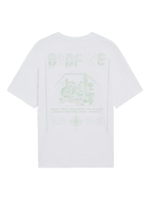 Li-Ning BadFive Graphic Loose Fit T-shirt 'White' AHSS733-1
