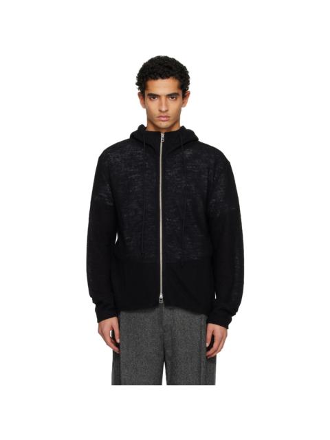 Black Light Wool Zip Hoodie