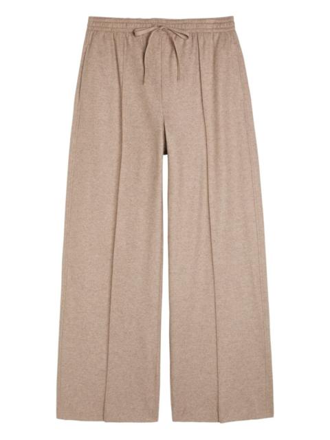 drawstring wide-leg trousers