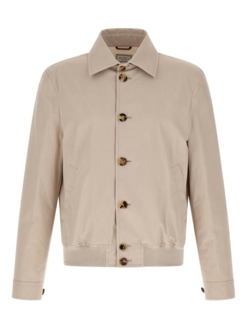 buttoned shirt jacket