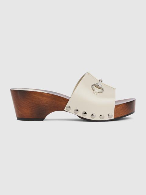 Women's platform clog with Horsebit