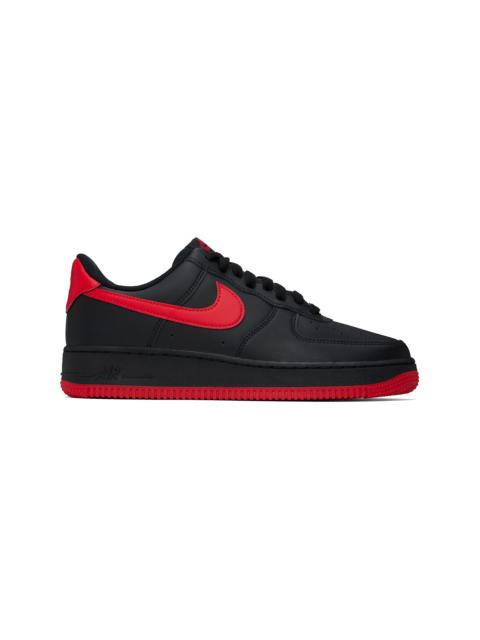 Black & Red Air Force 1 '07 Sneakers