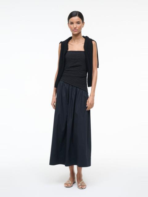 STAUD NIA DRESS BLACK