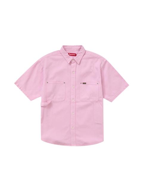 Supreme Loose Fit S/S Denim Painter Shirt Pink