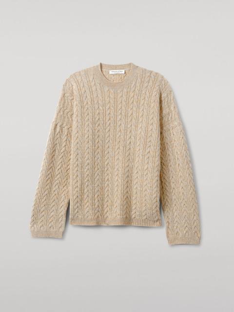 Cable Knit Natural Cashmere Jumper