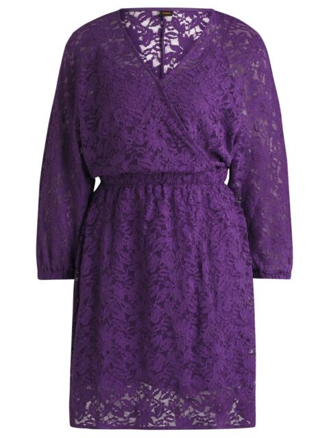 MACRAMÉ-LACE DRESS WITH ELASTICATED WAISTBAND