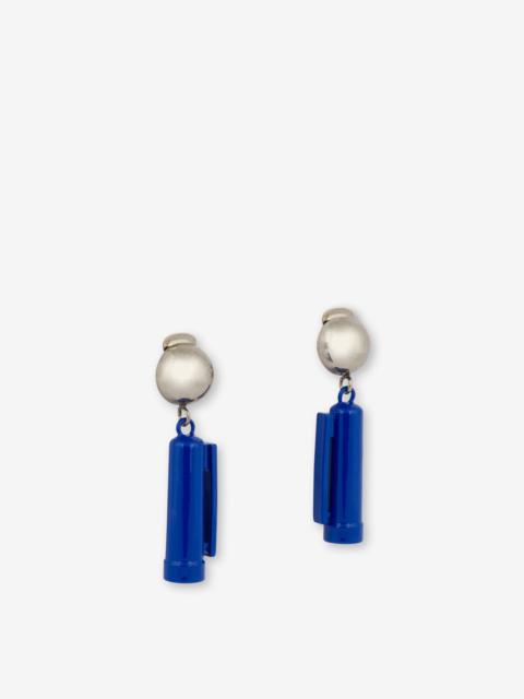 BLUE PEN CAP DROP EARRINGS