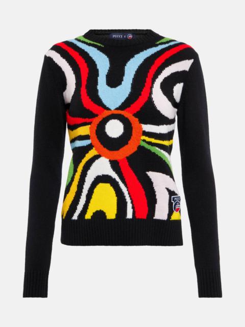 x Fusalp intarsia wool sweater