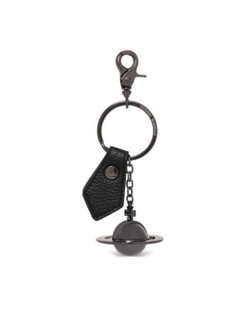 3D Orb leather keyring