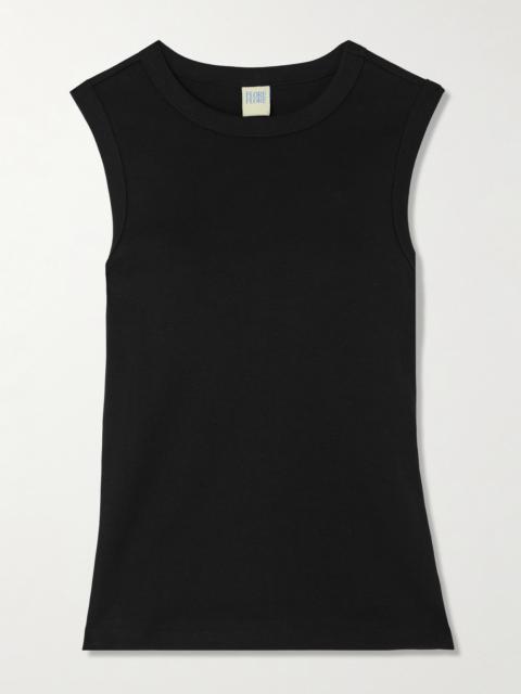 Esmé Ribbed Organic Cotton-jersey Tank
