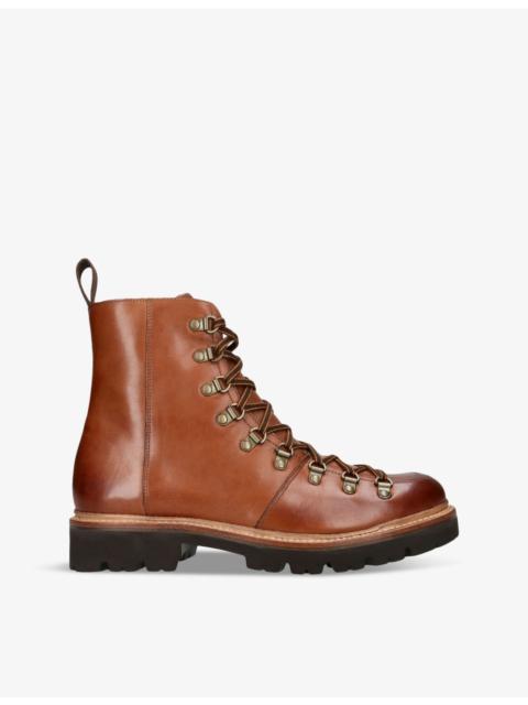 Brady mid-top lace-up leather boots