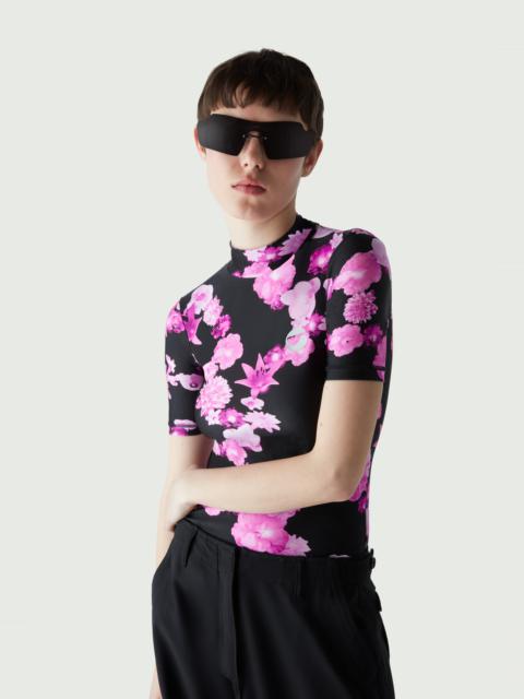 High Neck Fitted Top