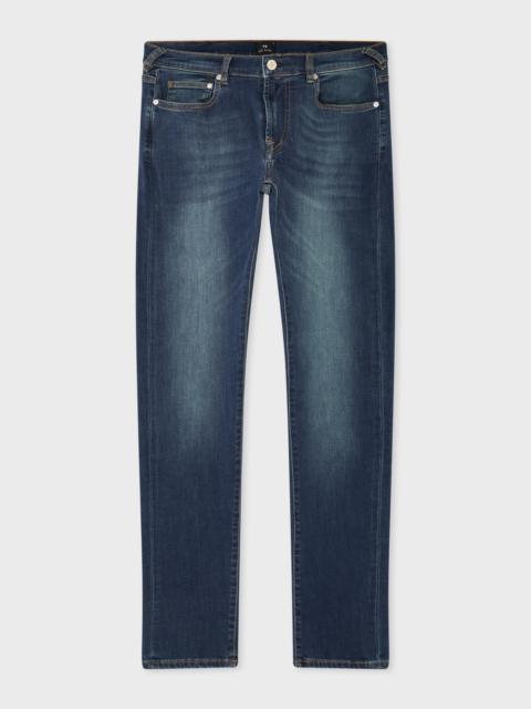 Slim-Fit Antique-Wash 'Organic Reflex Stretch' Jeans