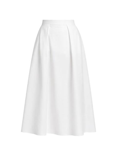 poplin midi skirt
