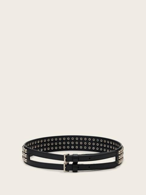 DREA LEATHER STUDDED BELT