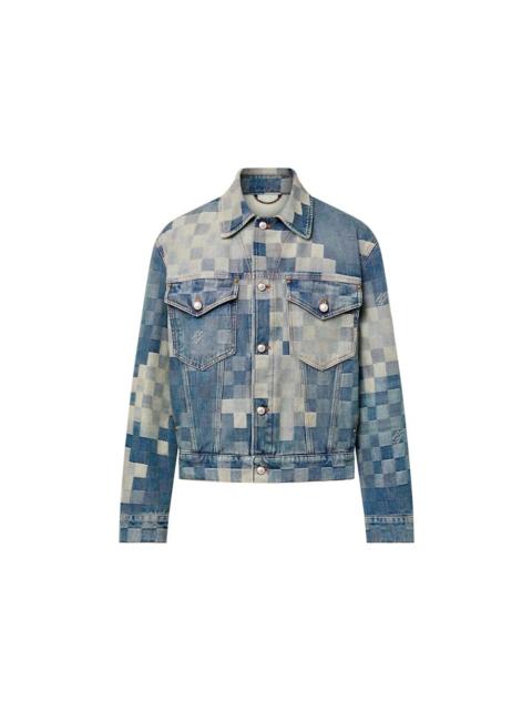 Louis Vuitton Damier Damoflage Classic Denim Jacket Indigo