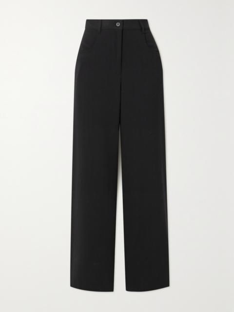+ Net Sustain Wool-blend Crepe Straight-leg Pants