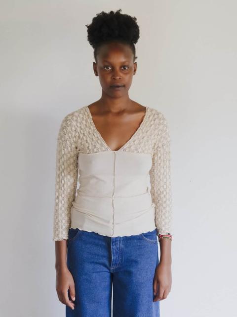 Nehru Long Sleeve Tee
                  - Organic Cotton Rib