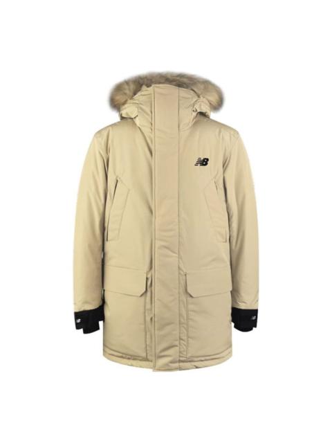 New Balance Lifestyle Down Puffer Jacket 'Beige Black' NP943021-BEI